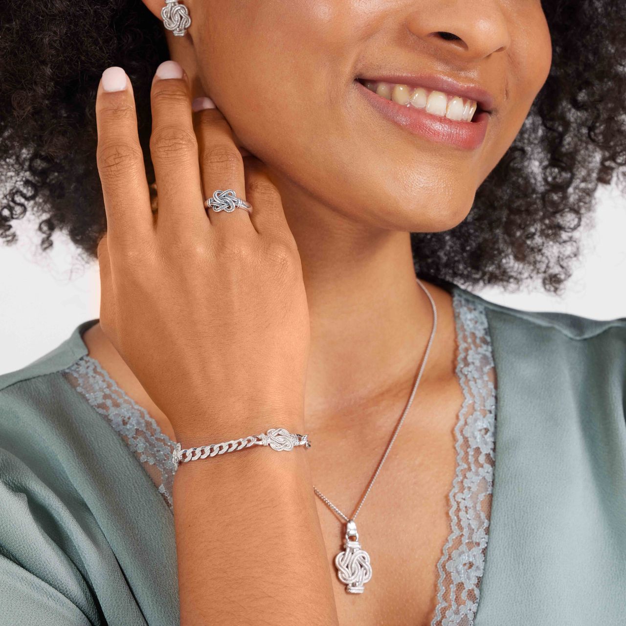 Armband, 925 Silber, Surinam-Teppichklopfer