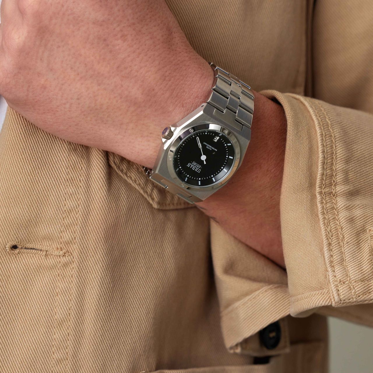 Stainless steel herenarmband franse gourmet