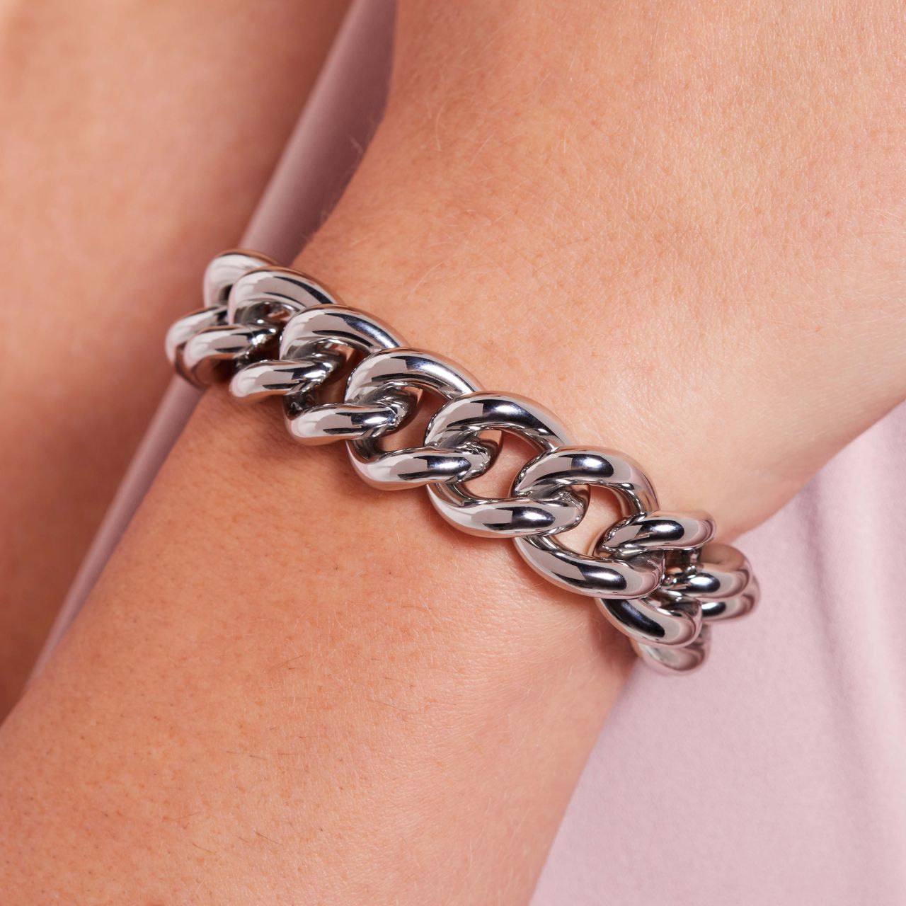 Gerecycleerd stainless steel armband laetitia
