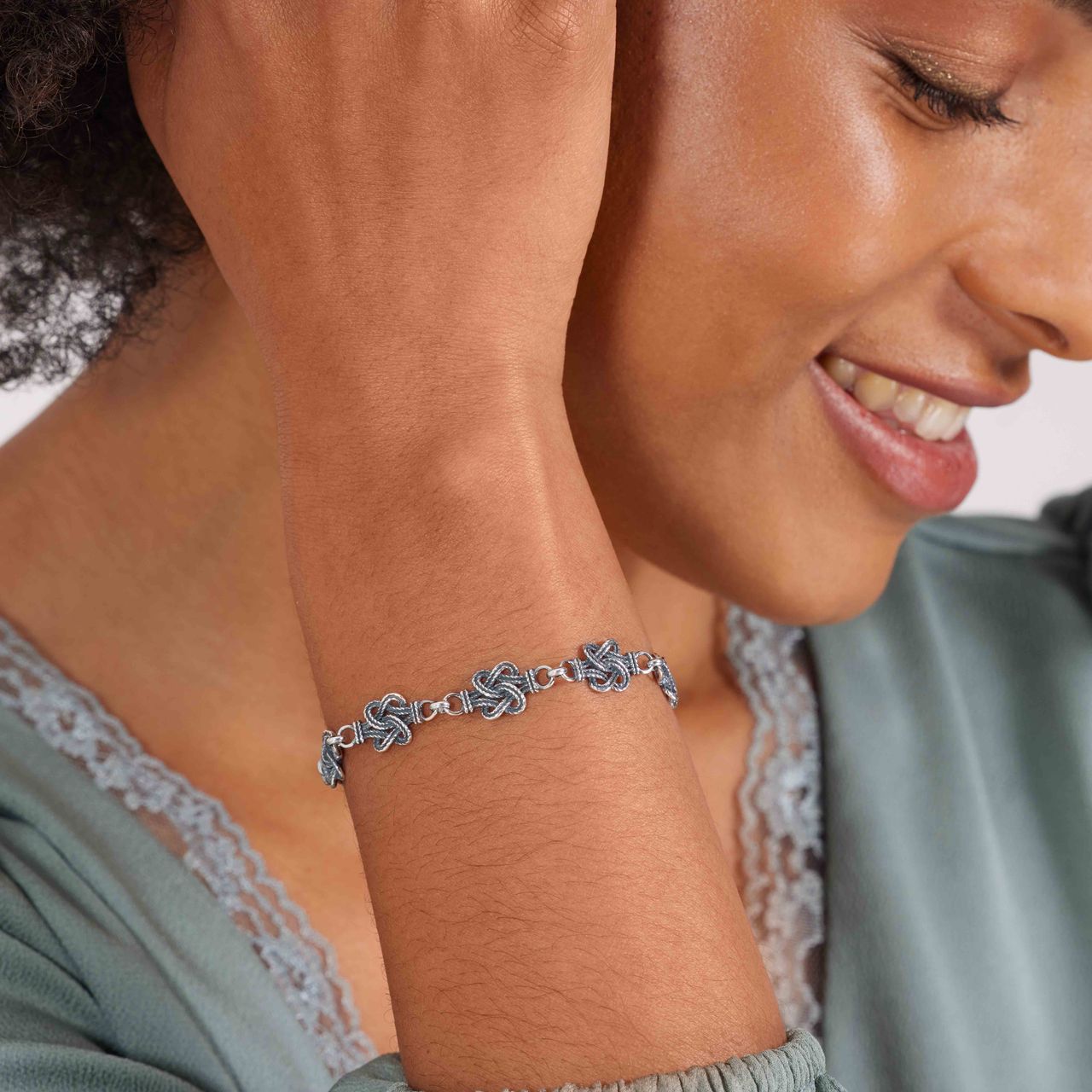 Armband, 925 Silber, Surinam-Teppichklopfer