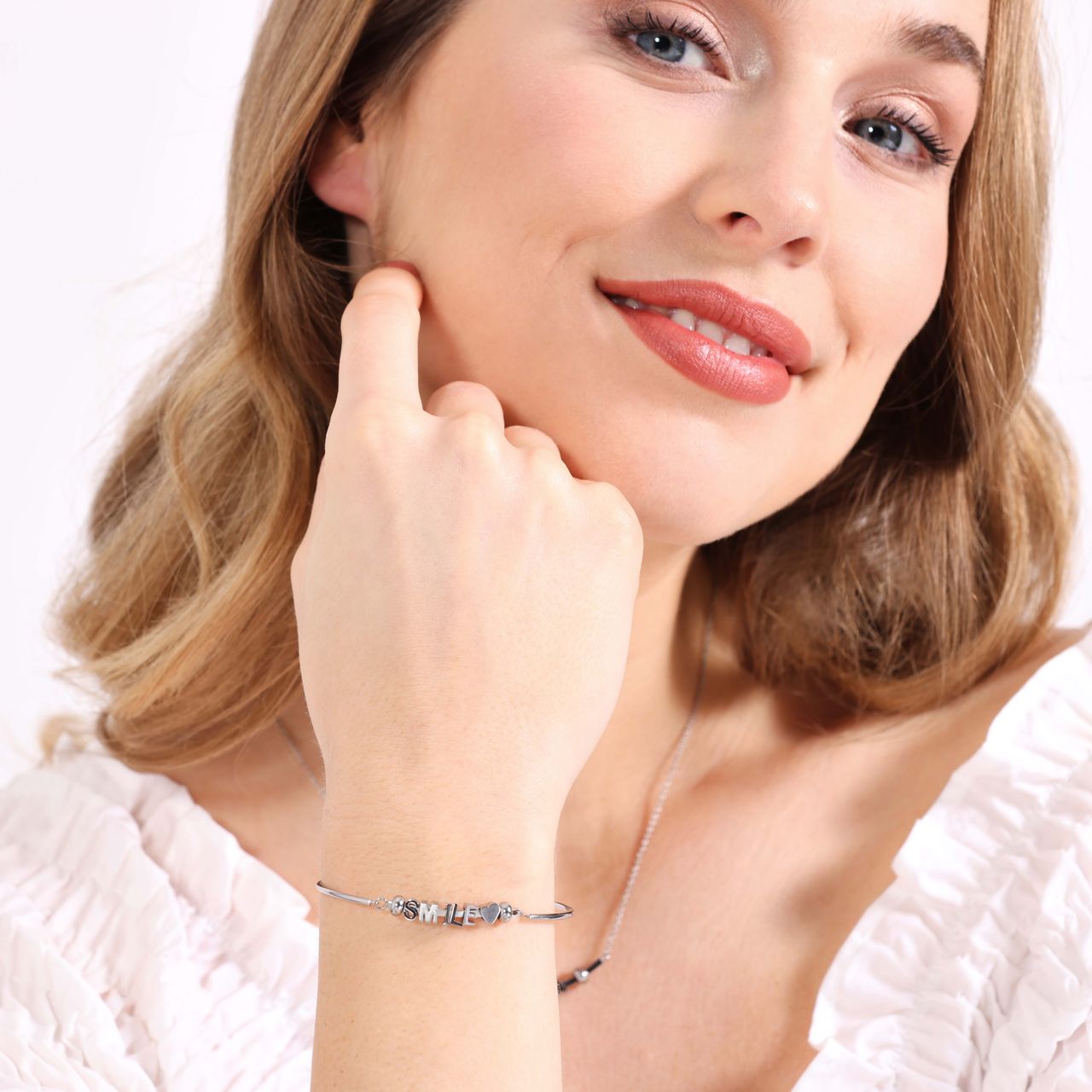 Gerecycleerd stalen armband bangle voor bedels