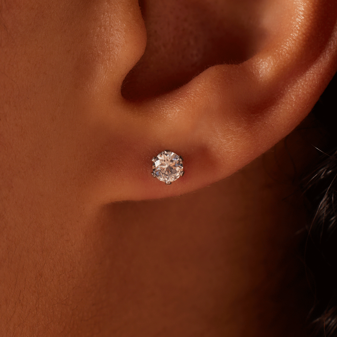 Stainless steel oorbellen geboortestenen