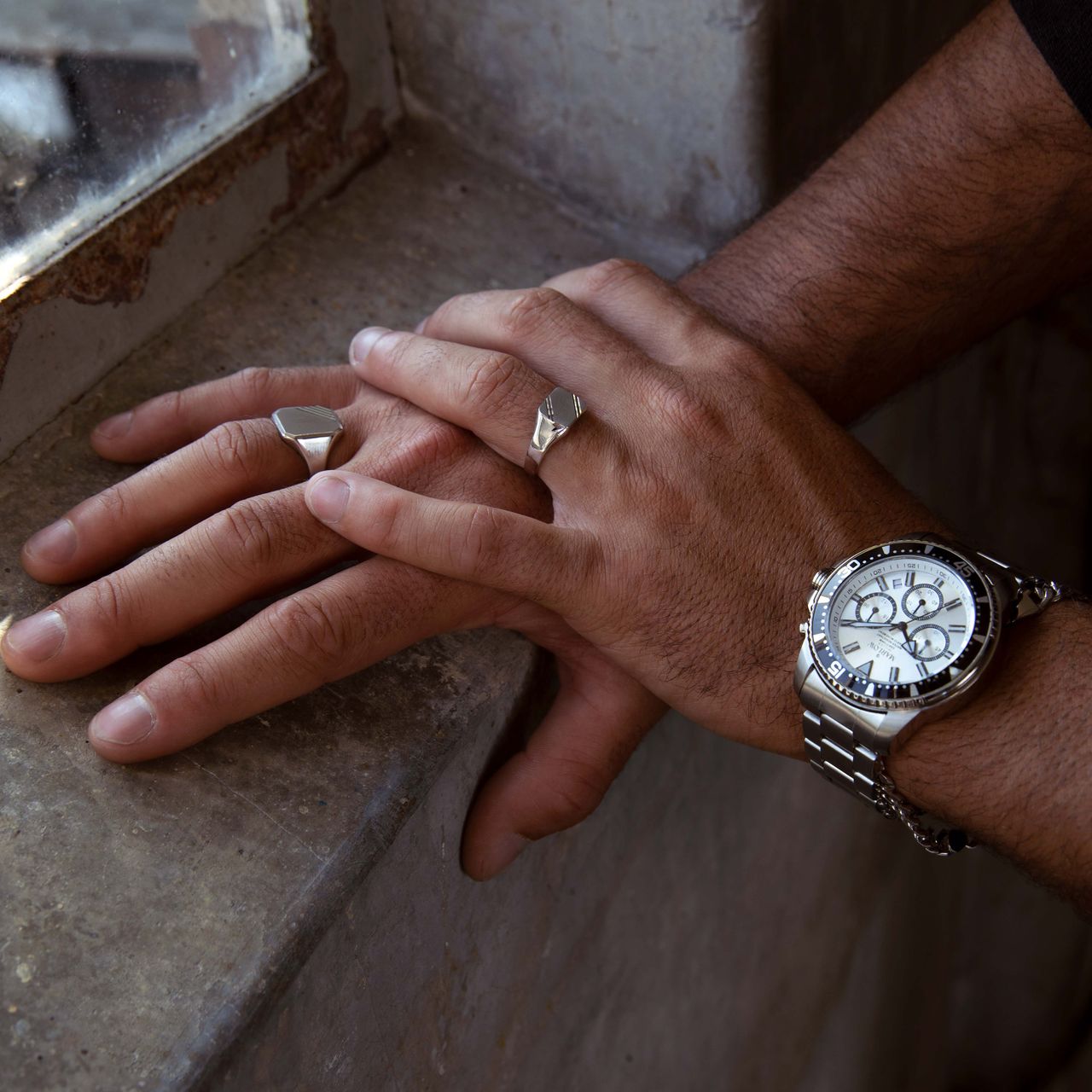 Marlow Miller Chronograf Armbanduhr, Edelstahlarmband