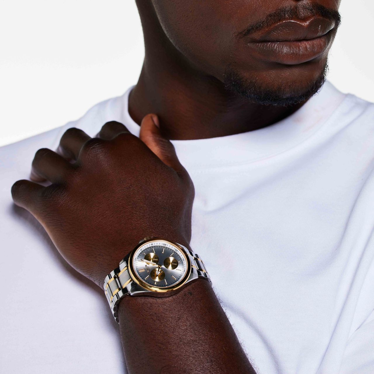 Marlow Miller chronograaf horloge met stainless steel band