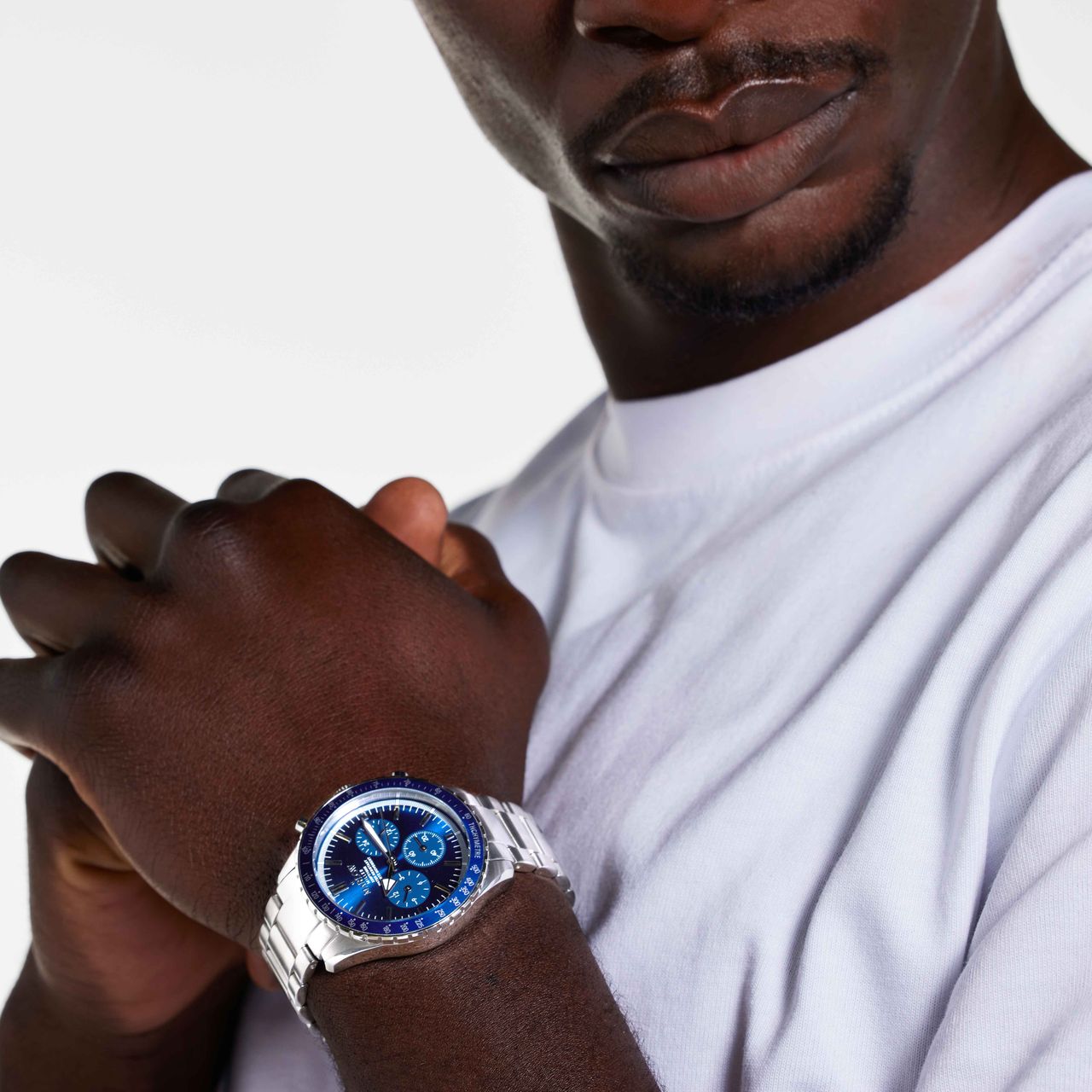 Marlow Miller chronograaf horloge met stainless steel band