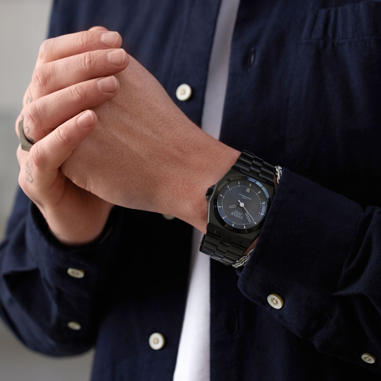 Urban Story Heren Horloge Zwart