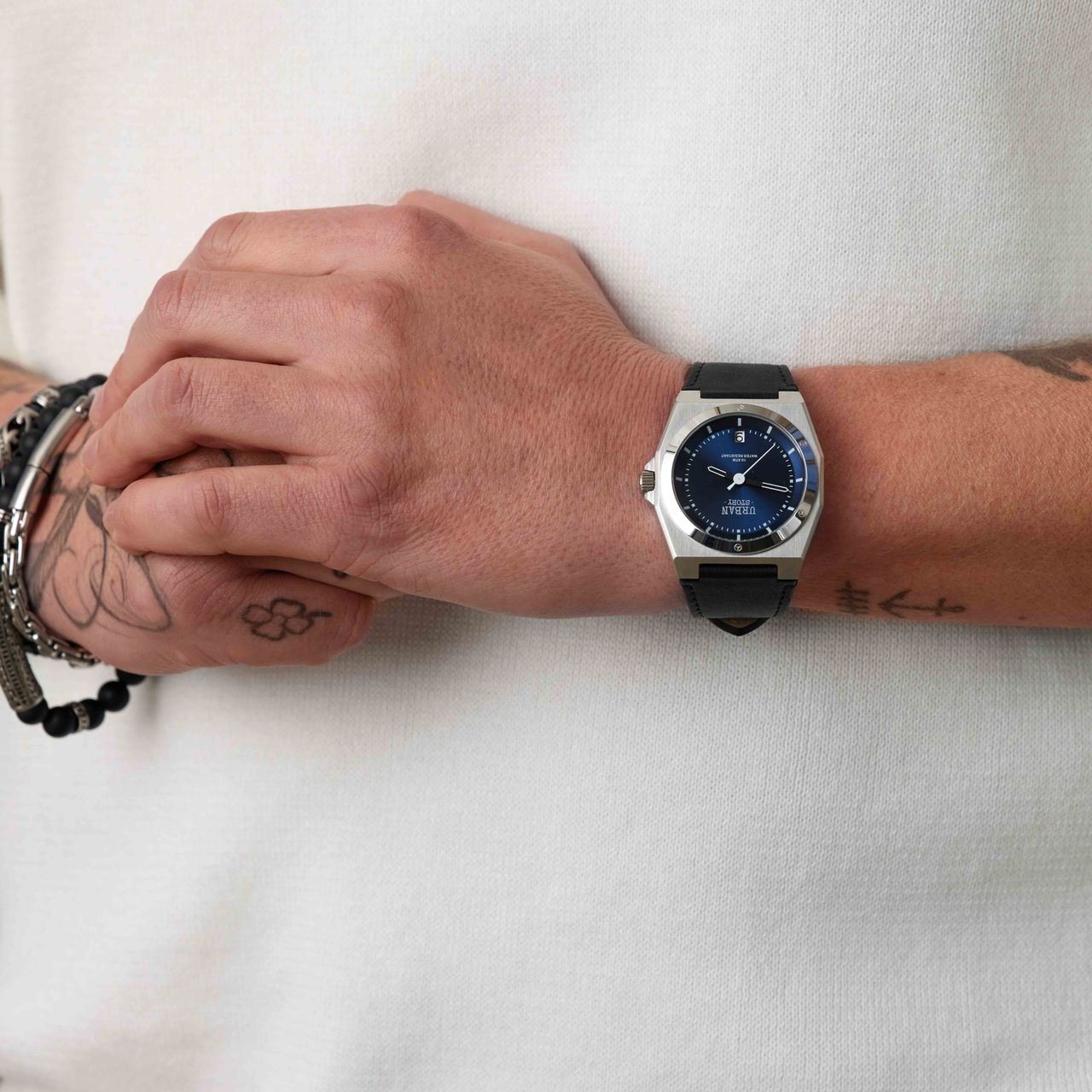 Urban Story Armbanduhr mit Lederband