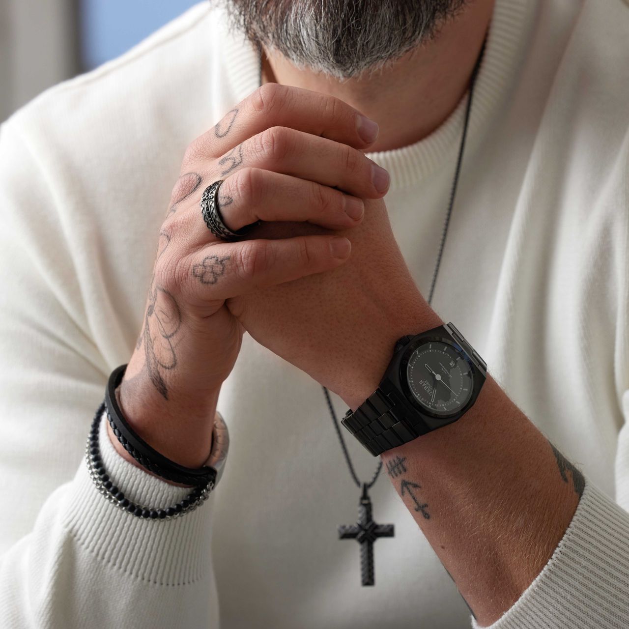 Urban Story horloge met stainless steel band