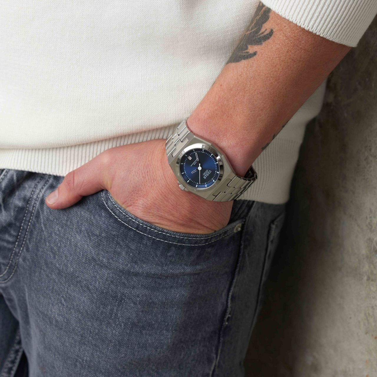 Urban Story horloge met stalen band