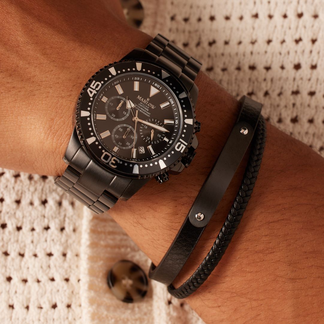 Marlow Miller Cadeau Set Heren Horloge Zwart