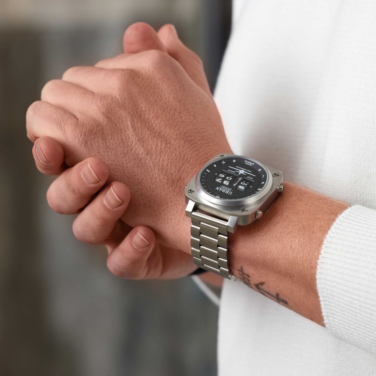 Urban Story horloge met stalen band