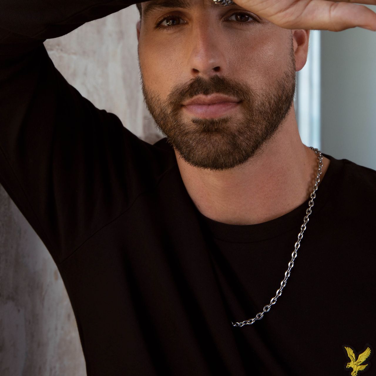 Gerecycled stainless steel voor heren ketting schakel voor heren