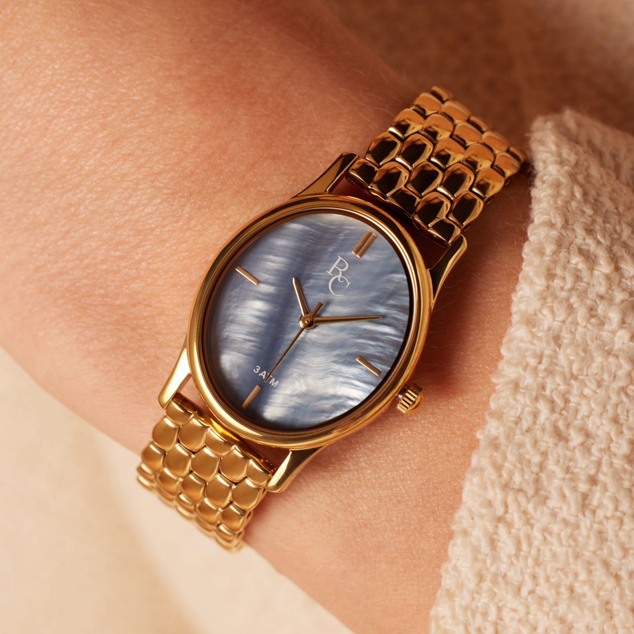 Regal Collection dames horloge met een stalen band