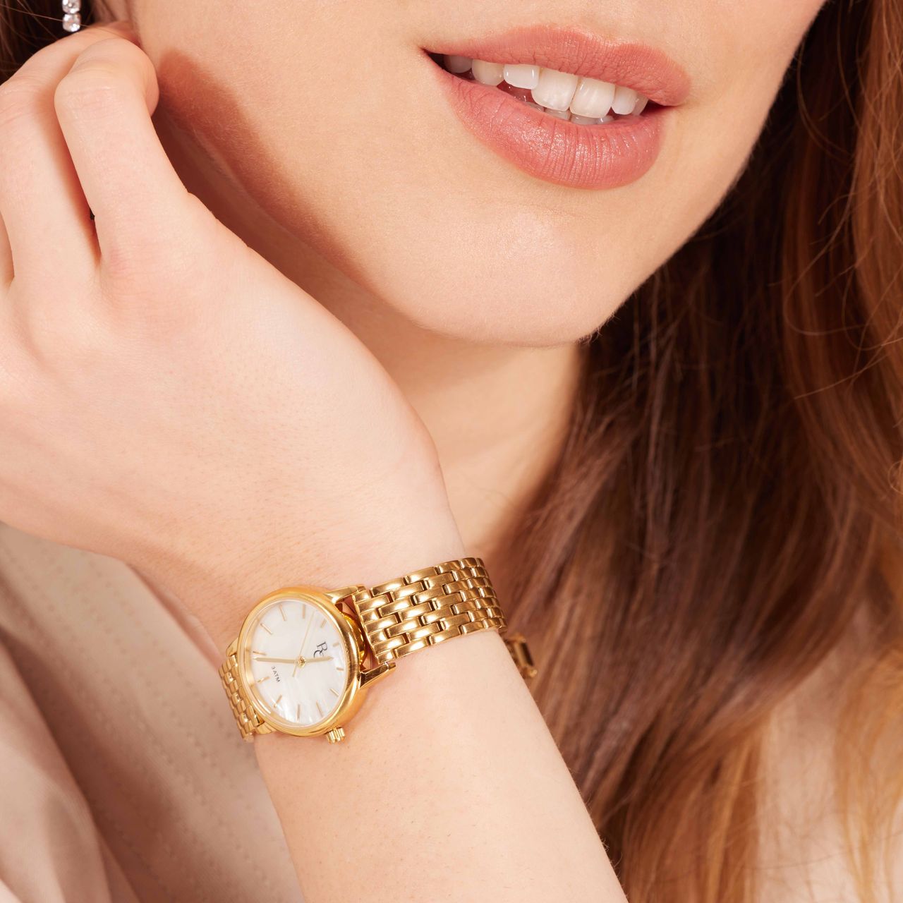 Regal Collection Damenarmbanduhr mit Edelstahl-Armband