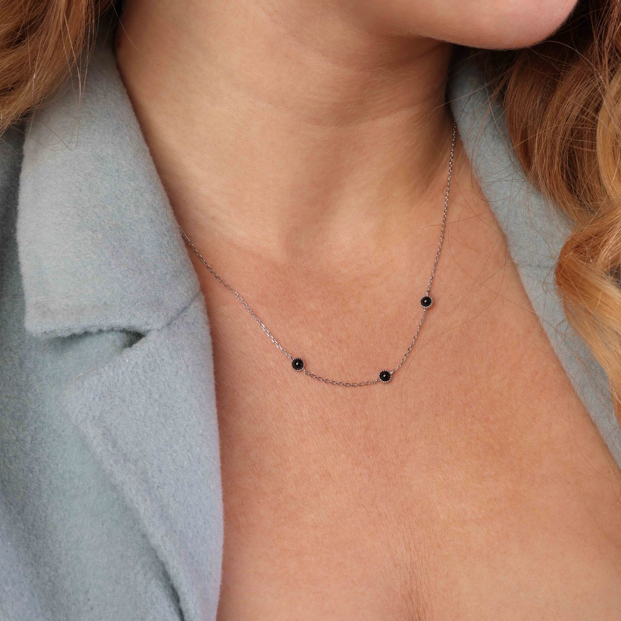 Zilveren goldplated ketting met hanger met zirkonia voor dames