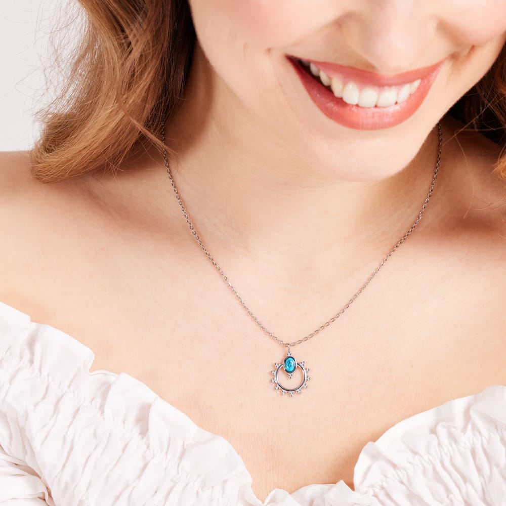 Stainless steel ketting met hanger