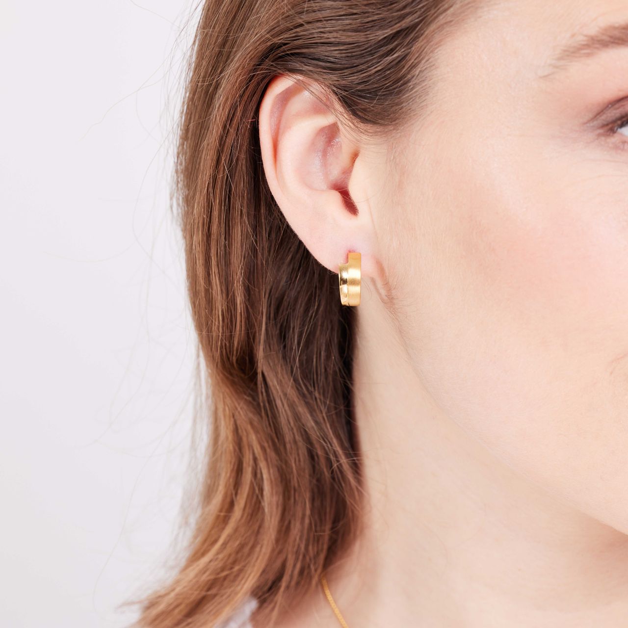 Zilveren goldplated oorringen voor dames
