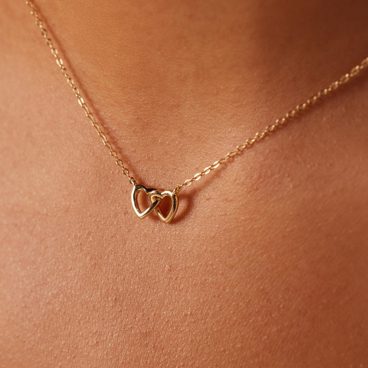 Zilveren goldplated ketting met hanger hart voor dames