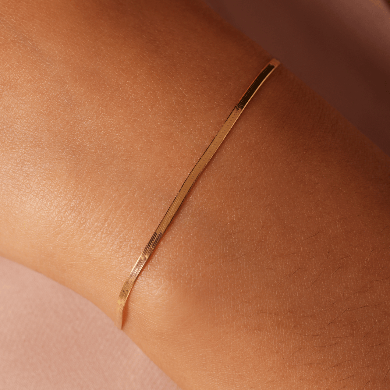 Armband, 925 Silber, vergoldet, mit Schlangenglied