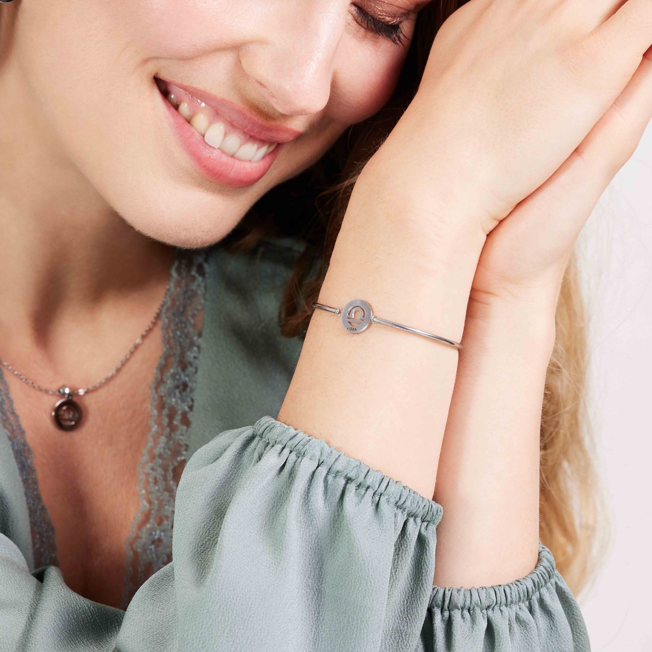 Stainless steel armband met sterrenbeeld weegschaal