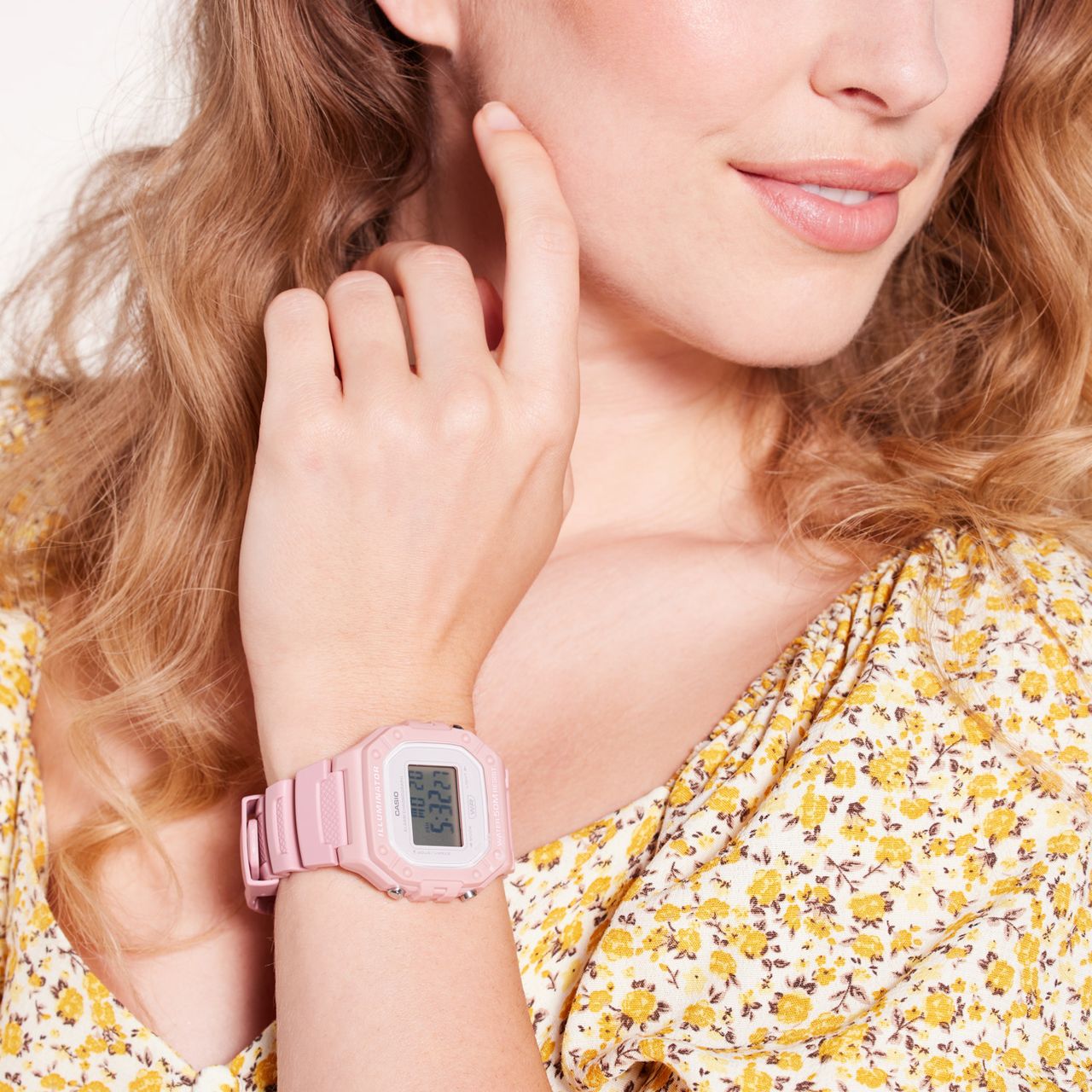 Casio W-218HC-4AVEF Orologio Donna - Collezione Casio Rosa Al Polso - Cinturino In Resina
