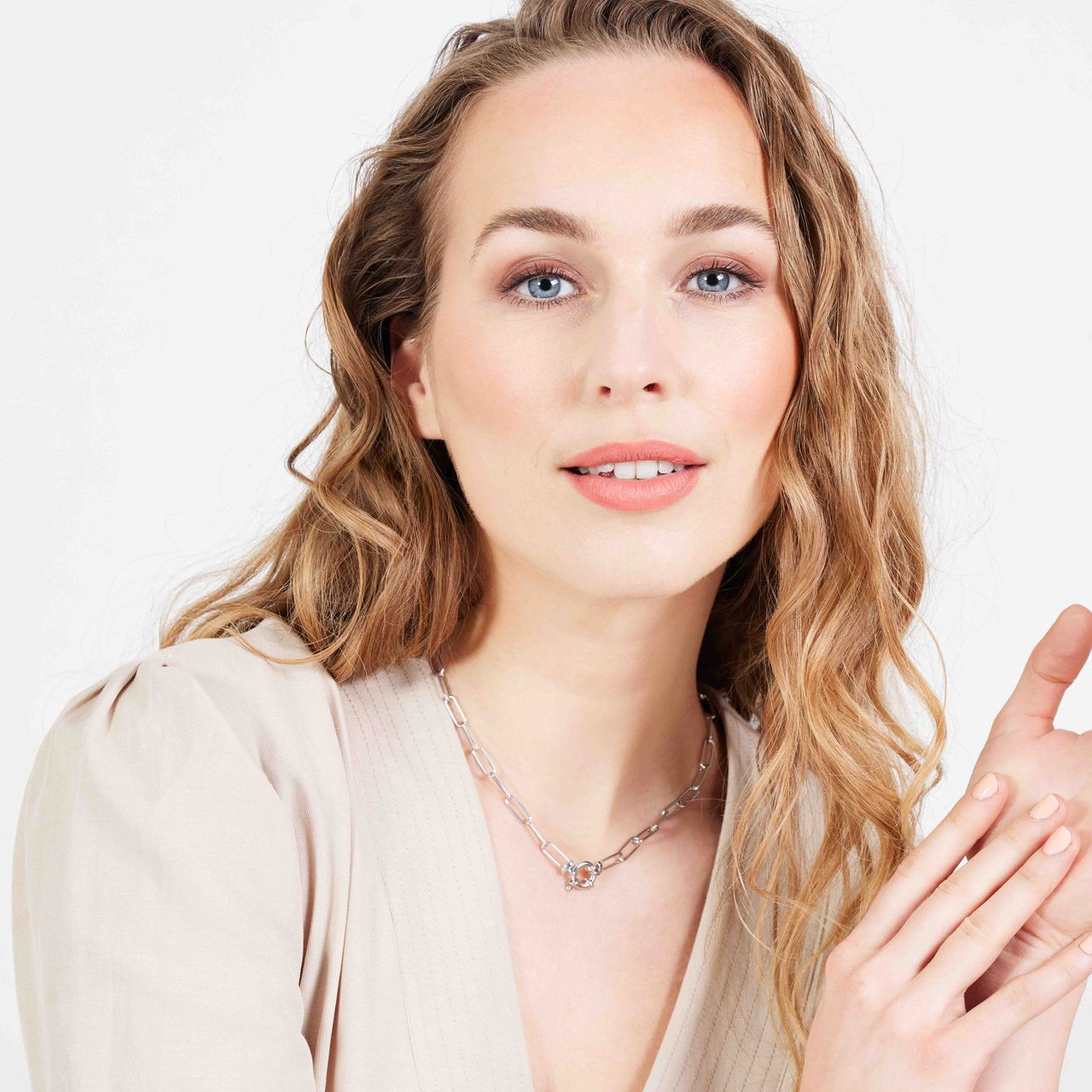 Gerecycleerd zilveren ketting closed forever