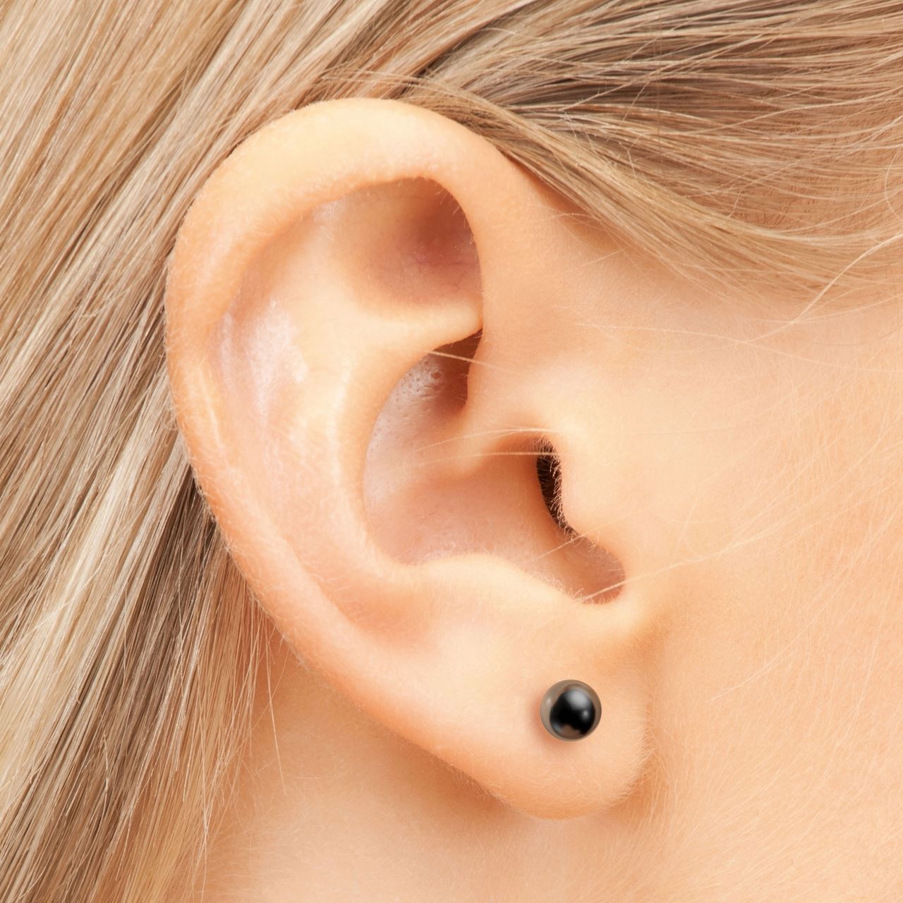 Studex medizinische Ohrringe aus Titan, Kugel, 4 mm