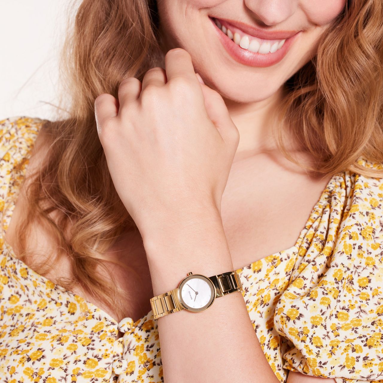 Bering Dames Horloge Goudkleurig 10126-734
