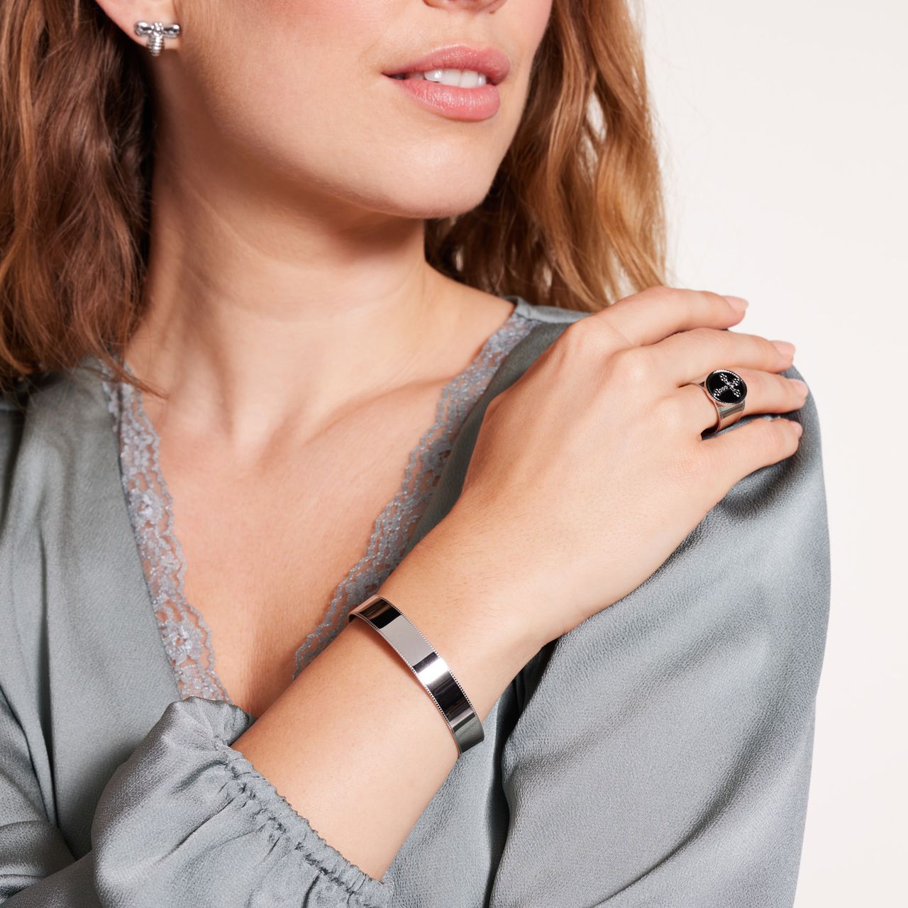 Stalen bangle