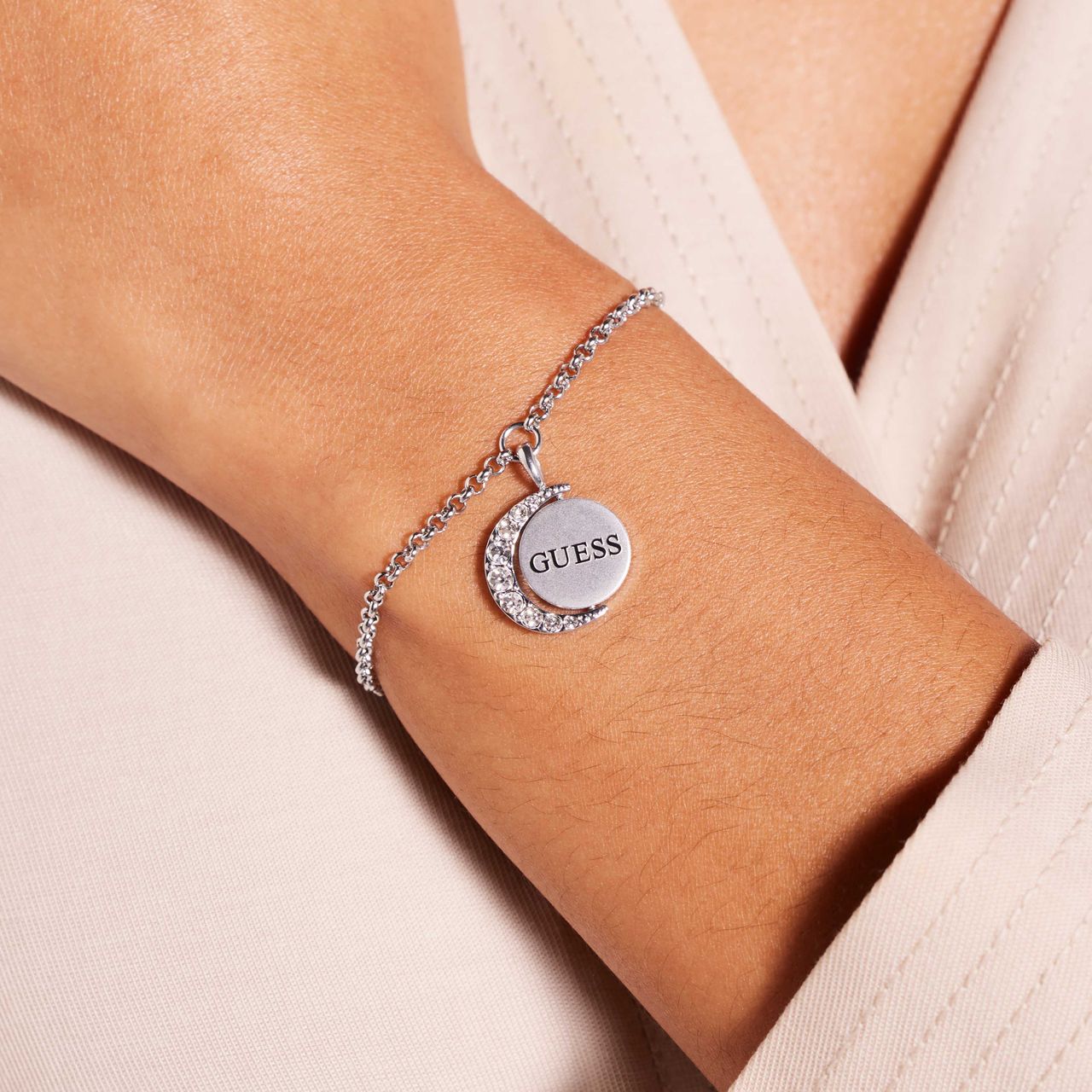 Guess stainless steel armband MOON PHASES