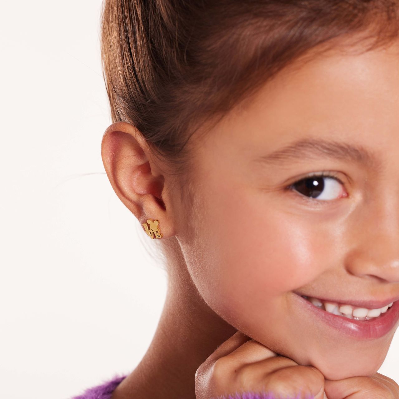 Disney stainless steel goldplated kinderoorbellen set Minnie Mouse