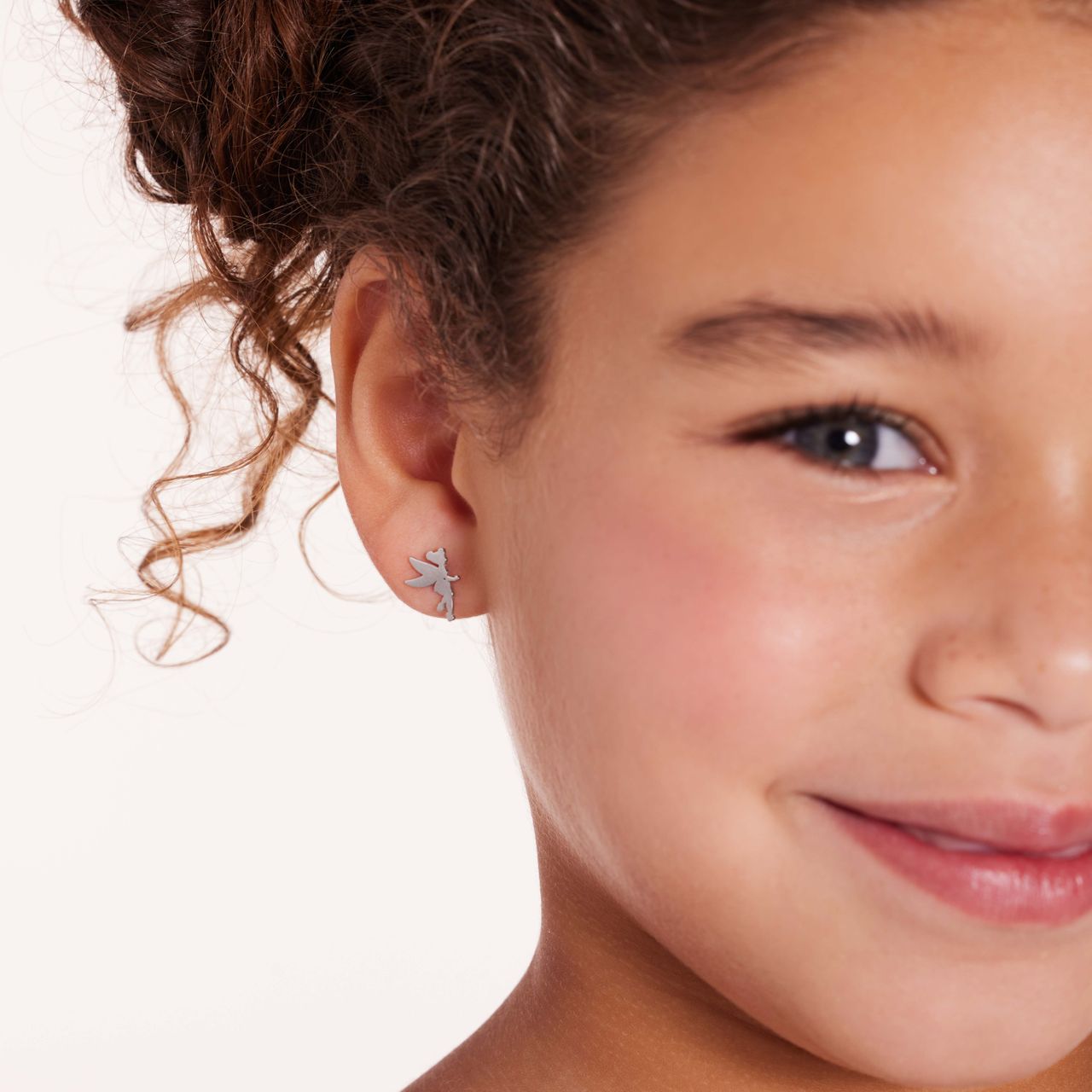 Stalen oorknoppen Disney Tinkerbel met ster