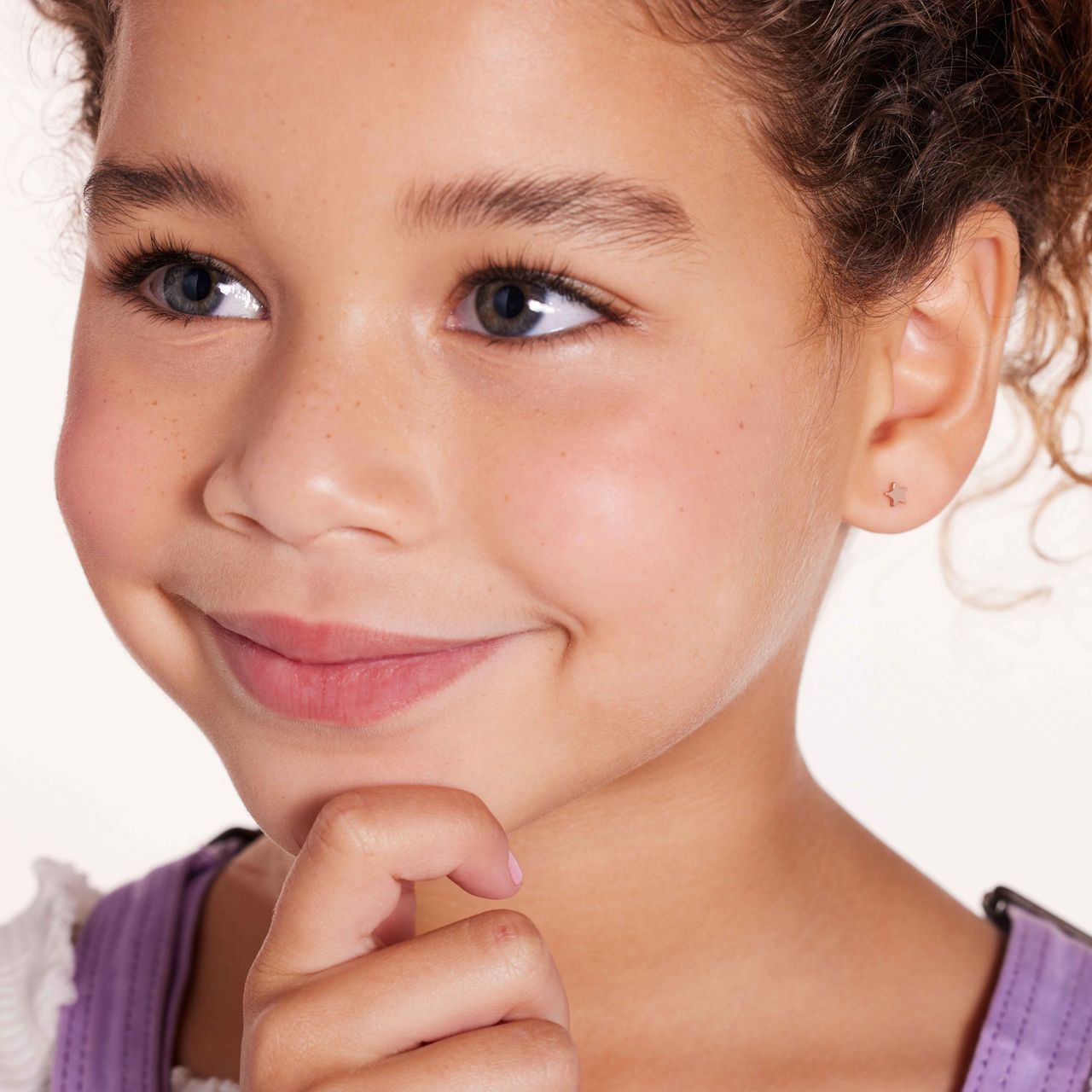 Disney stainless steel roseplated Tinkerbell oorknoppen met ster