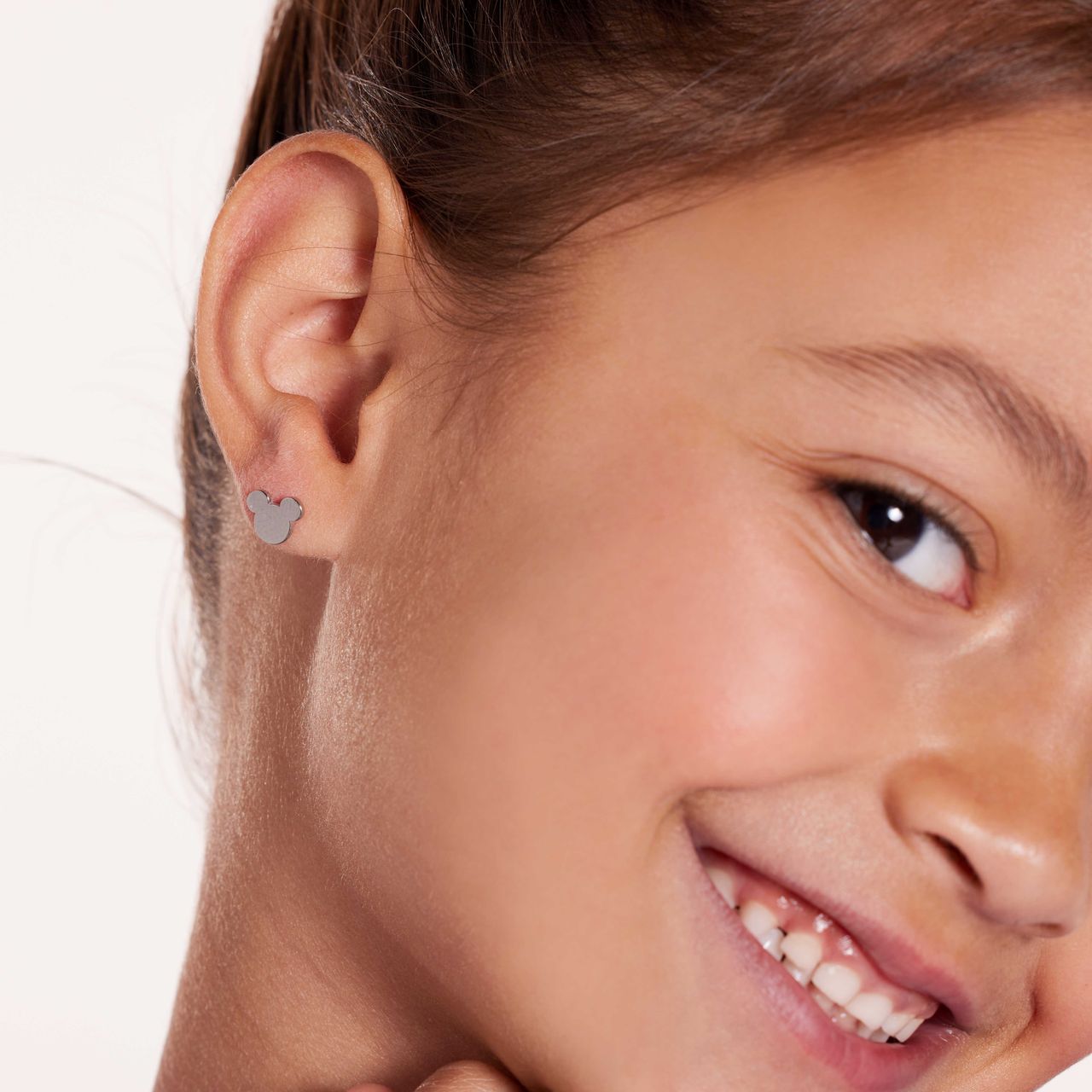 Stainless steel oorknoppen Mickey Mouse