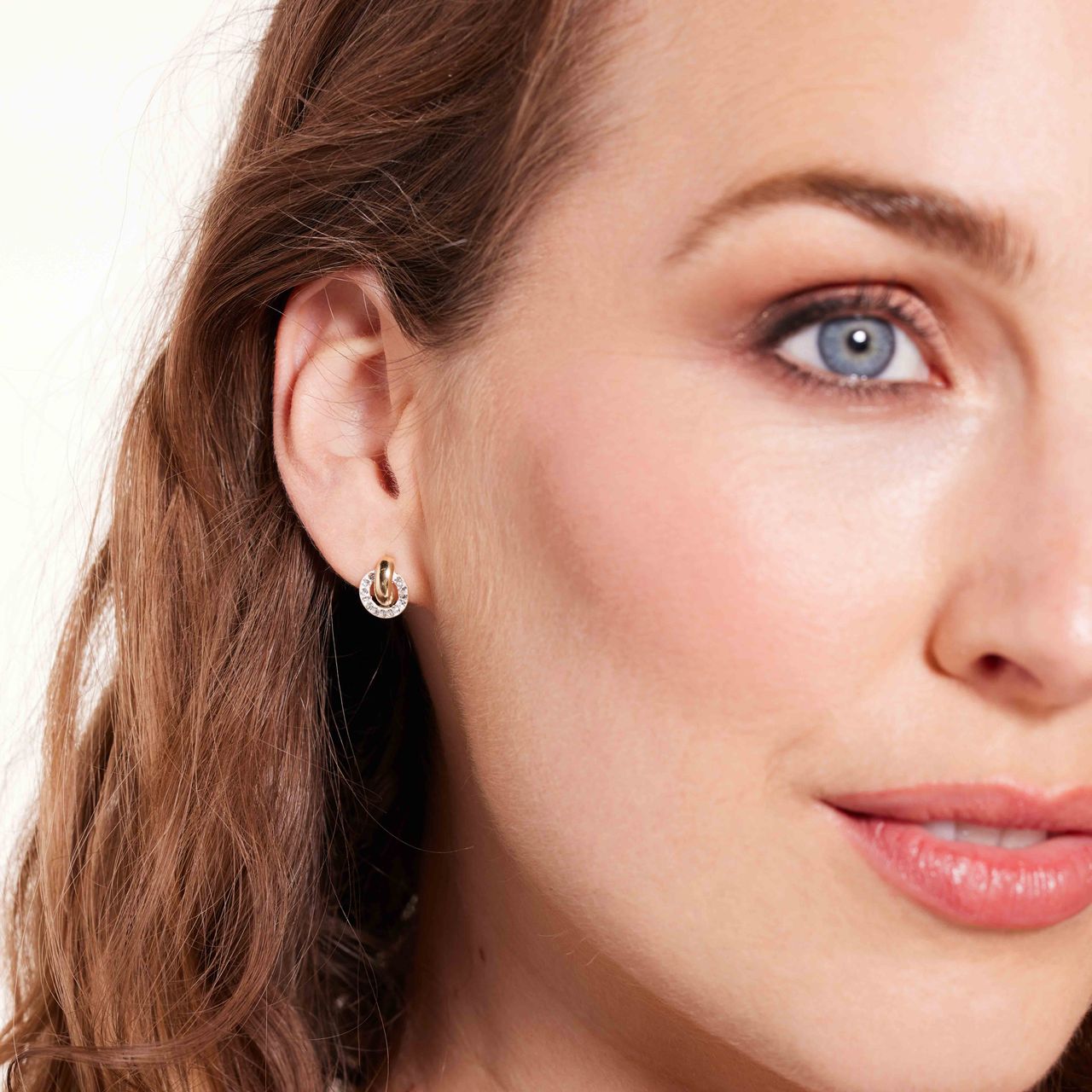 375 Gold Ohrstecker mit Kristall