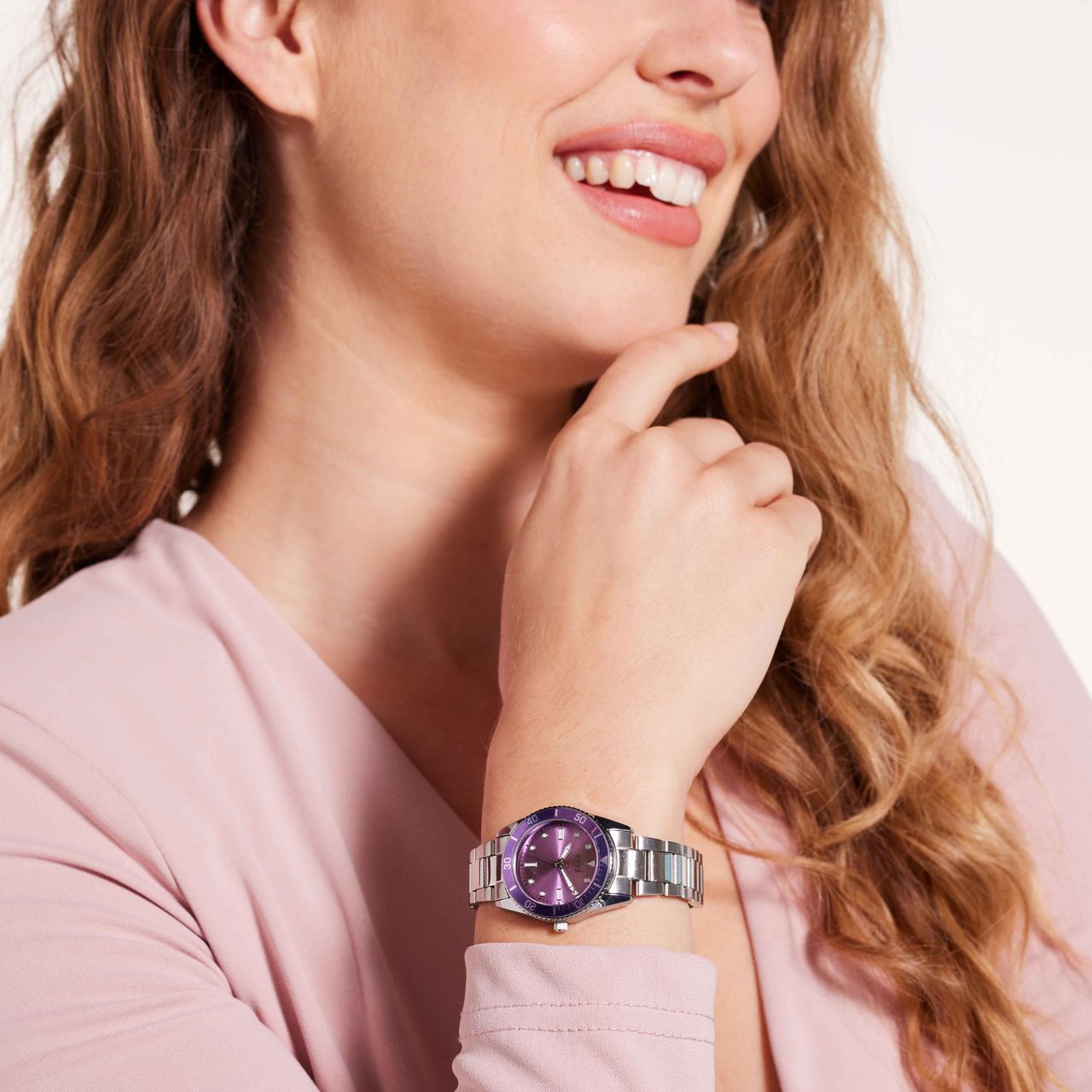 Regal dames horloge met stalen band