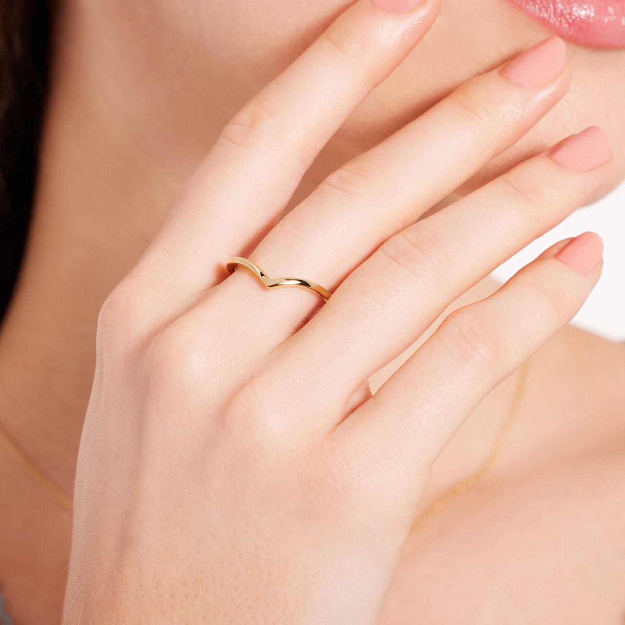 Zilveren goldplated ring voor dames
