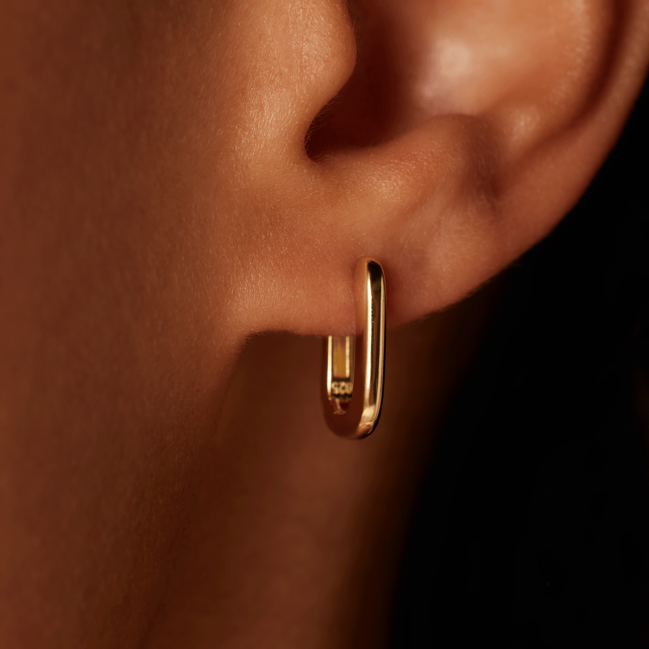 Zilveren goldplated oorringen voor dames