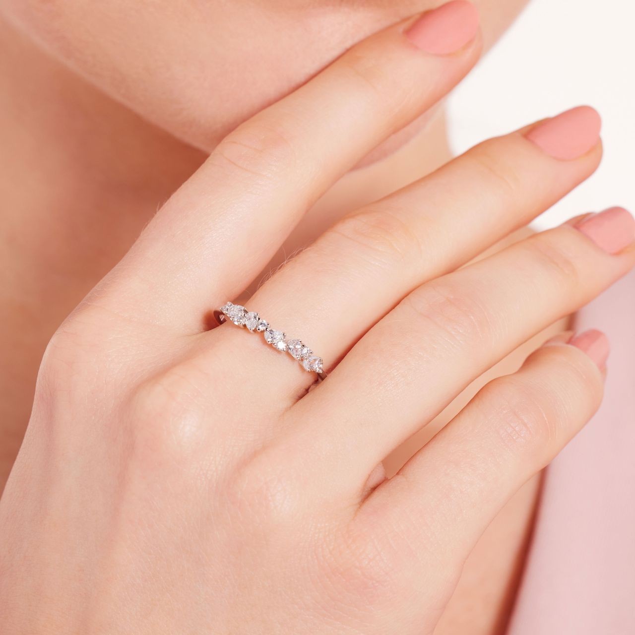 Zilveren ring zirkonia