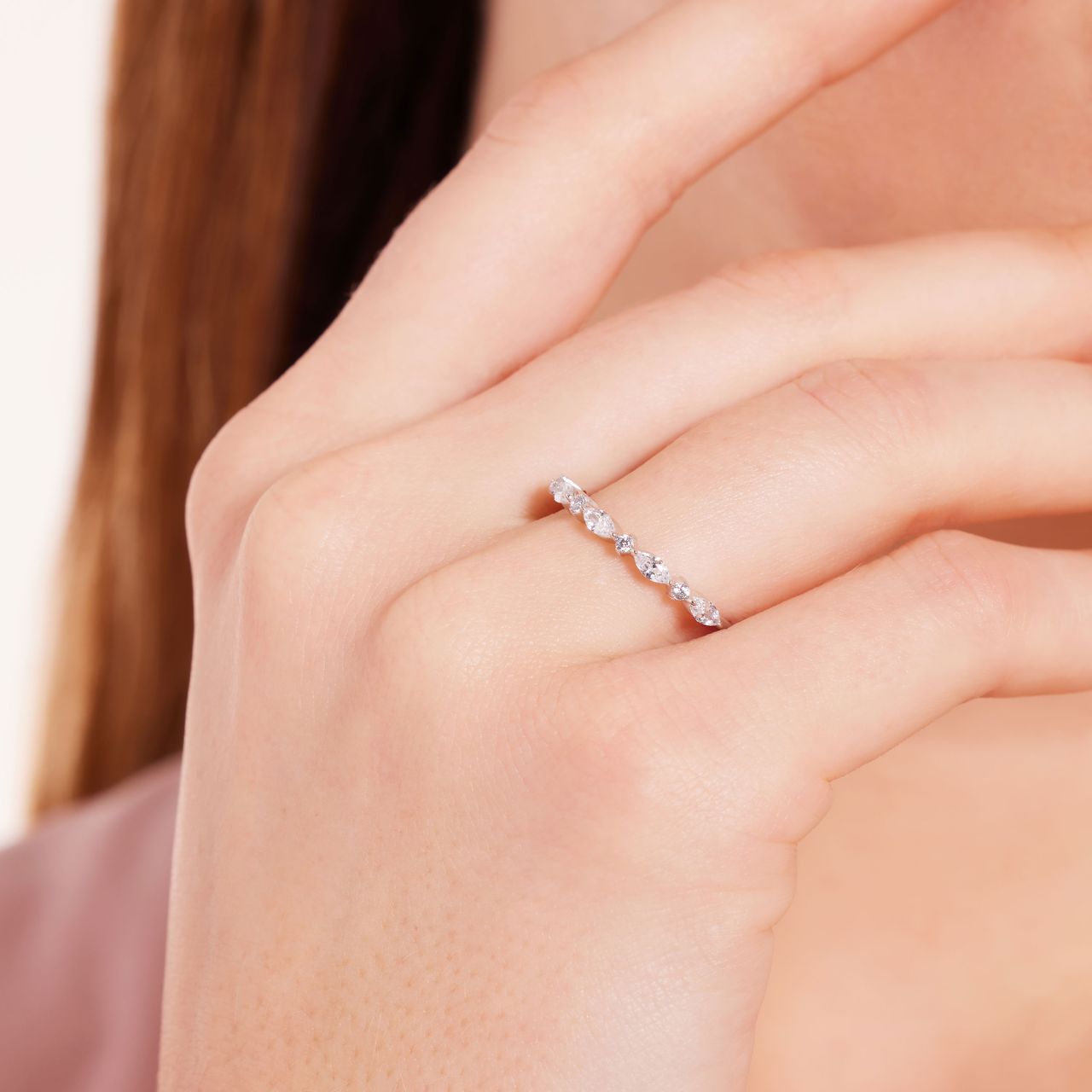 Zilveren ring zirkonia