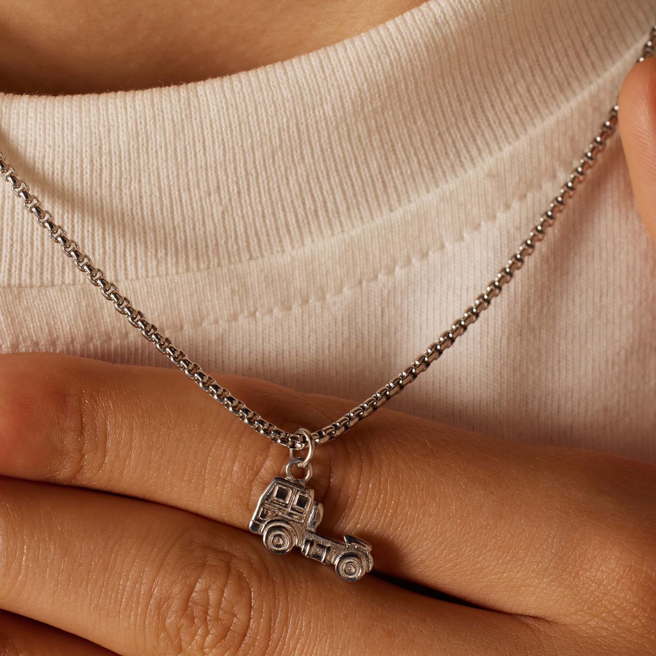 Stainless steel ketting met hanger truck