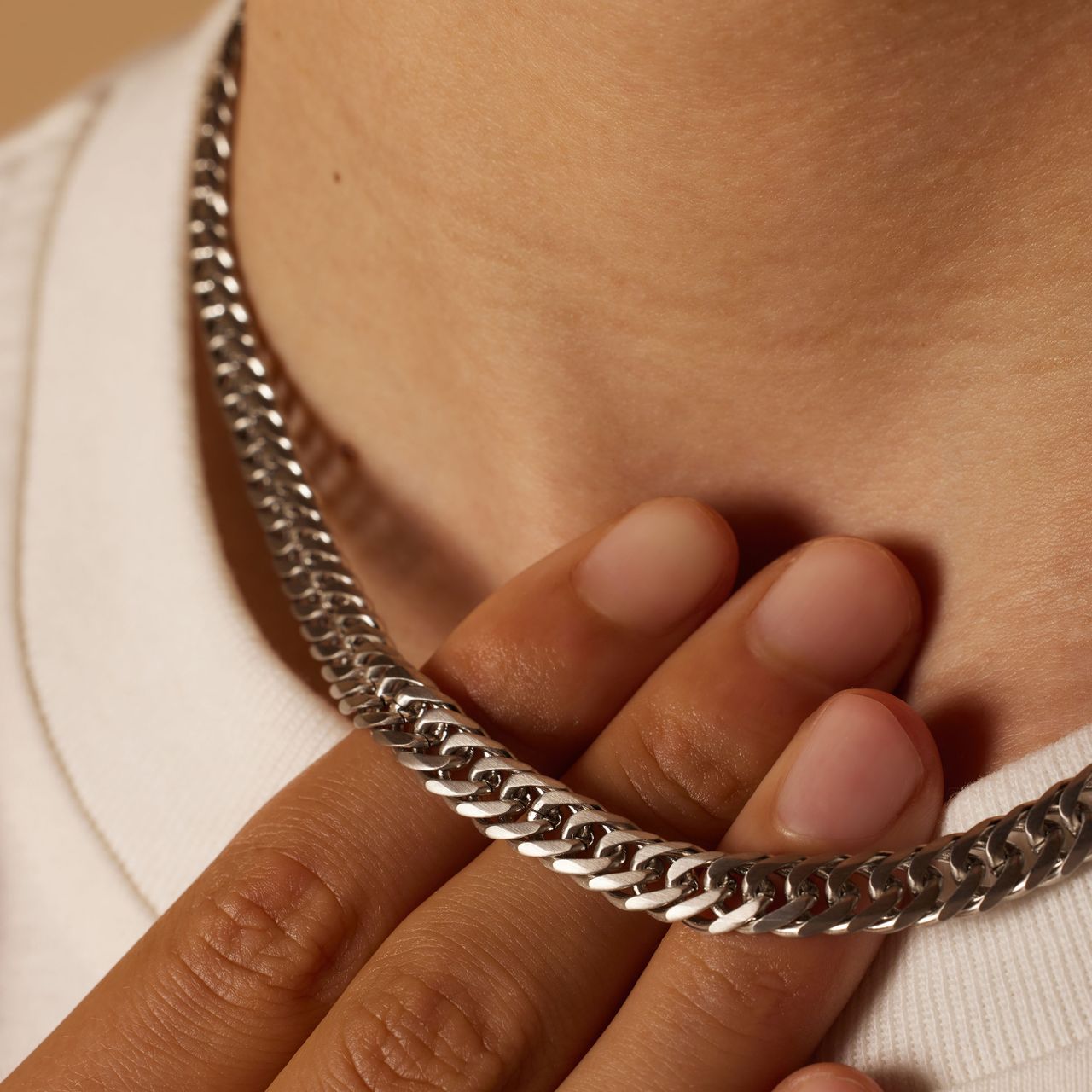 Stalen schakelketting gourmet voor kinderen