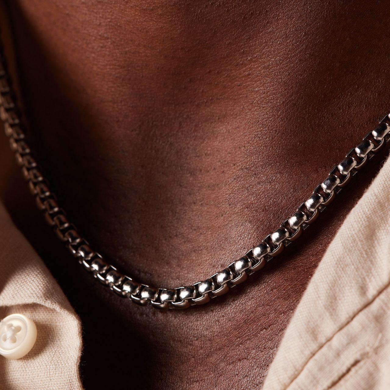 Stainless steel schakelketting 5mm