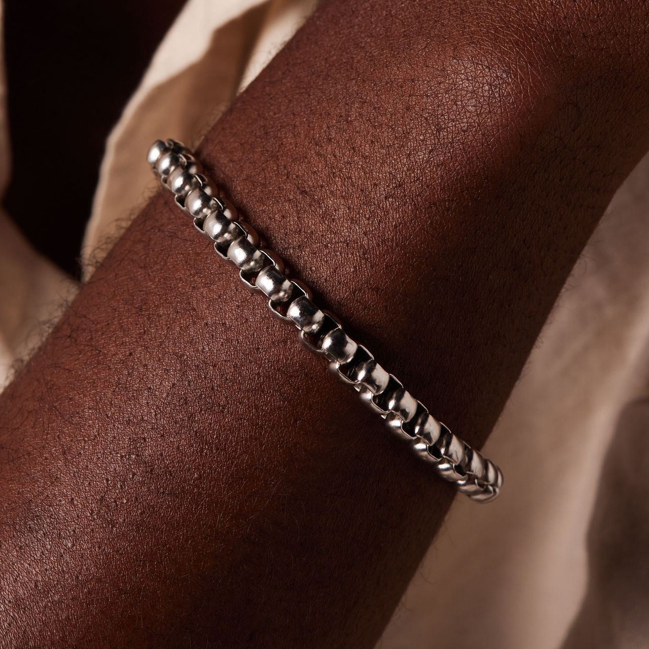 Gliederarmband aus Edelstahl