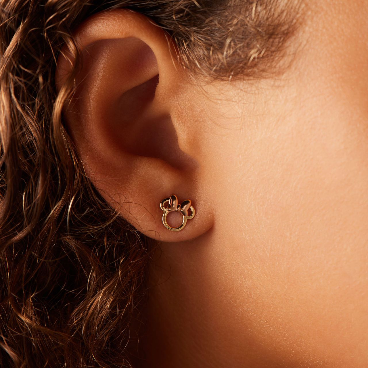 9 karaat oorbellen Minnie Mouse 