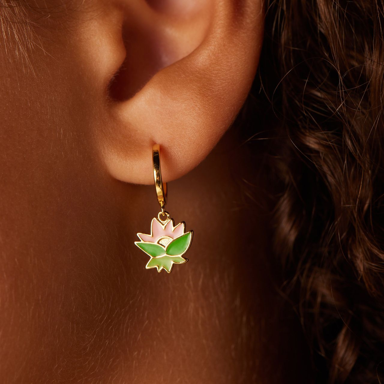 Zilveren goldplated oorbellen Disney kikker 