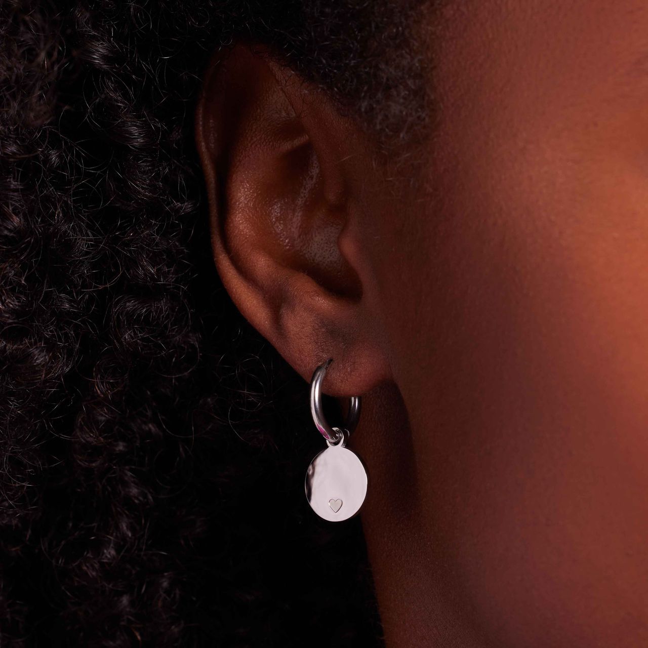 Stainless steel oorbellen met I am enough