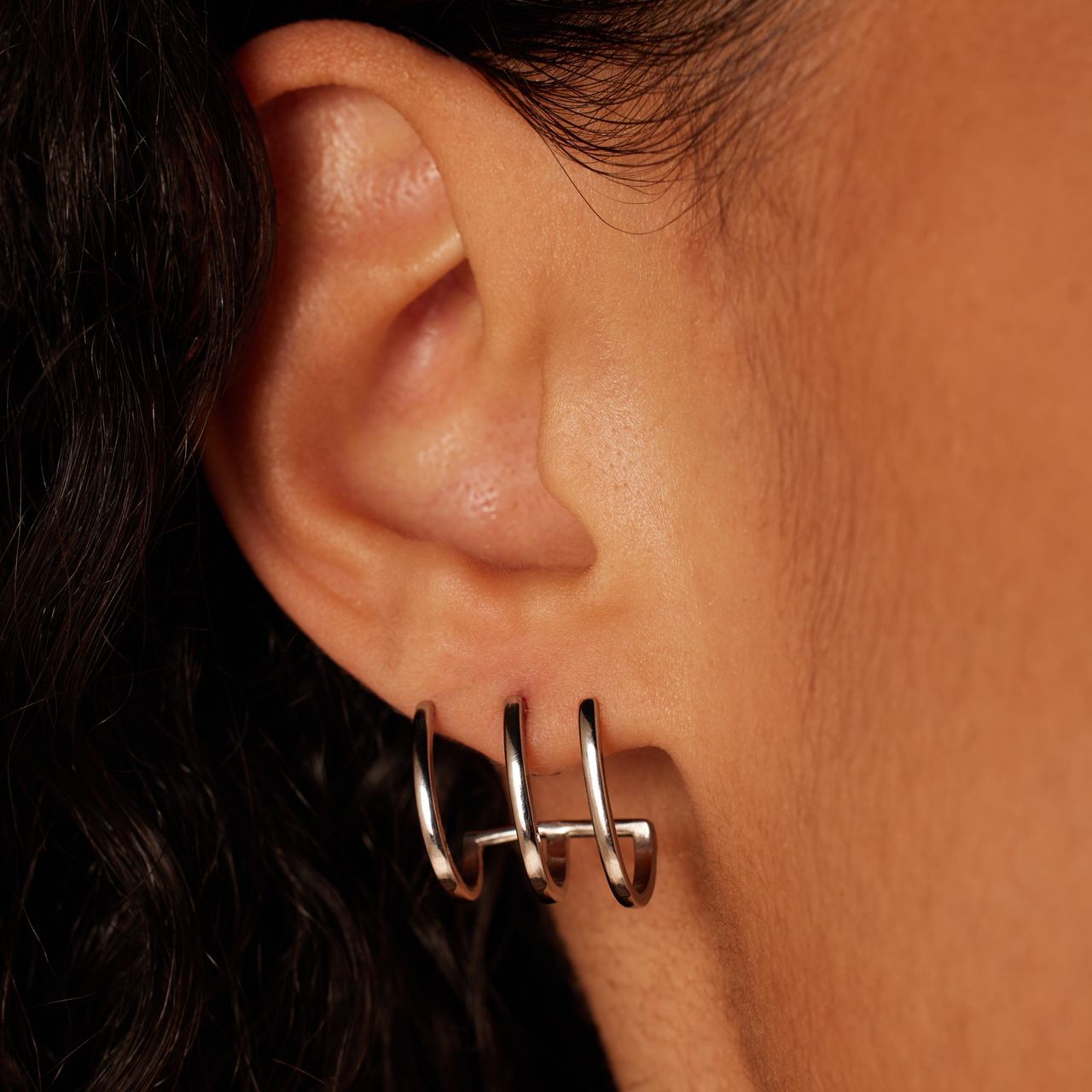 Stainless steel multi oorknoppen ovaal voor dames