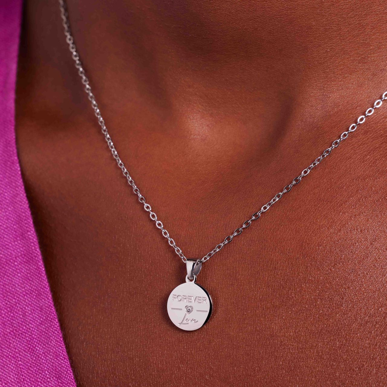 LivLiv stainless steel ketting forever love voor dames