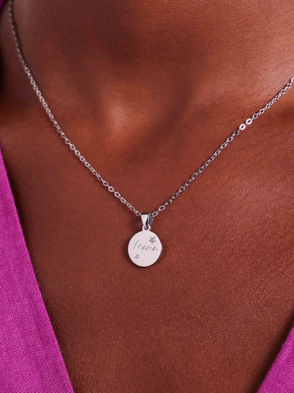 LivLiv stainless steel ketting mama voor dames